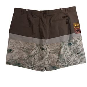 Mossy Oak Fishing Shorts Mens 3XL 48-50 Hybrid Gray Camo